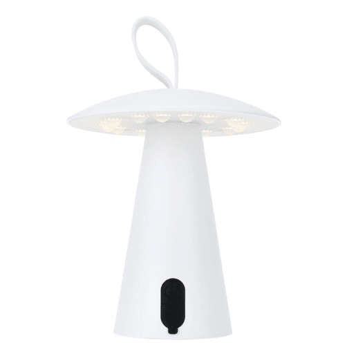 Candeeiro de mesa recarregável Well Home branco Ø15x17cm