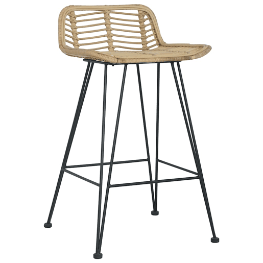 vidaXL Cadeiras de bar 2 pcs vime genuíno