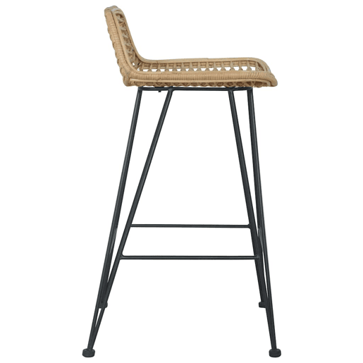 vidaXL Cadeiras de bar 2 pcs vime genuíno