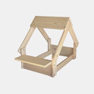 Well Home Indoor Dog House estrutura de madeira natural