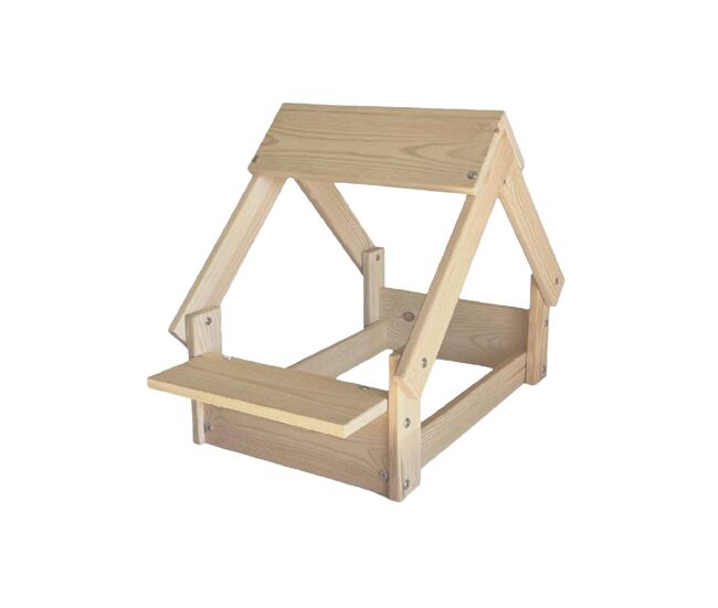 Well home caseta para perros de interior estructura de madera en natural
