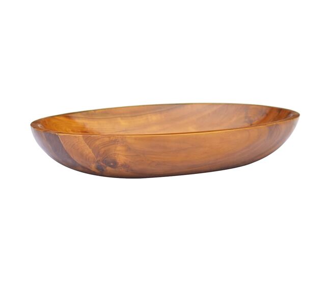 Vidaxl lavabo de madera maciza de teca 60x40x10 cm