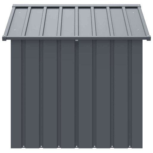 vidaXL Casota para cães com teto 117x103x102 cm aço galvanizado preto vidaXL Casota para cães com teto 117x103x102 cm aço galvanizado preto