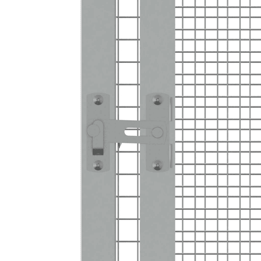 vidaXL Gaiola p pássaros 213,5x217,5x211,5cm aço galvanizado cinzento