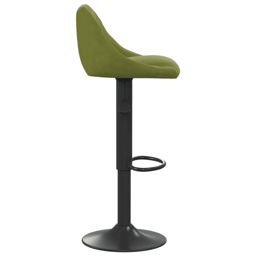 vidaXL Banco de bar veludo verde-claro