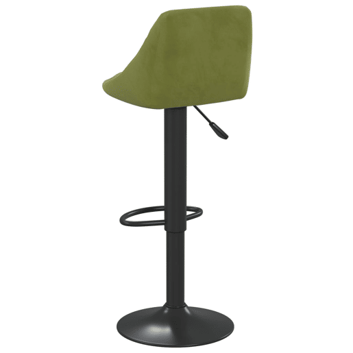 vidaXL Banco de bar veludo verde-claro