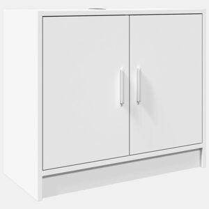 vidaXL Armário de lavatório 63x29x55 cm derivados de madeira branco