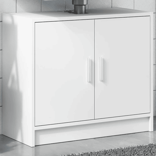 vidaXL Armário de lavatório 63x29x55 cm derivados de madeira branco