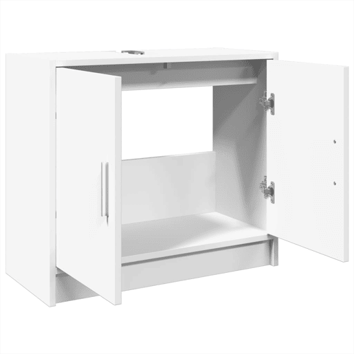 vidaXL Armário de lavatório 63x29x55 cm derivados de madeira branco