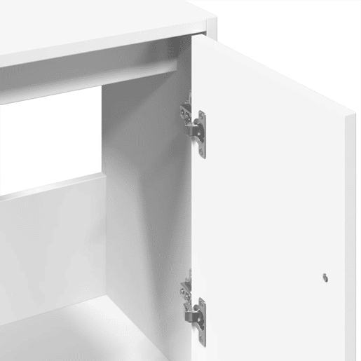 vidaXL Armário de lavatório 63x29x55 cm derivados de madeira branco
