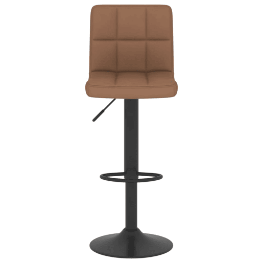 vidaXL Bancos de bar 2 pcs tecido castanho vidaXL Bancos de bar 2 pcs tecido castanho
