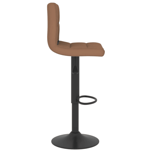 vidaXL Bancos de bar 2 pcs tecido castanho vidaXL Bancos de bar 2 pcs tecido castanho