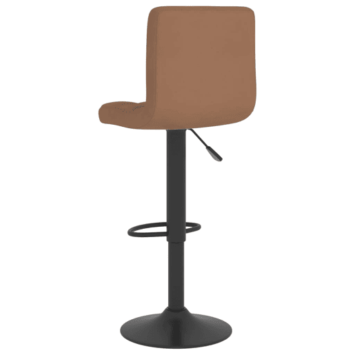 vidaXL Bancos de bar 2 pcs tecido castanho vidaXL Bancos de bar 2 pcs tecido castanho