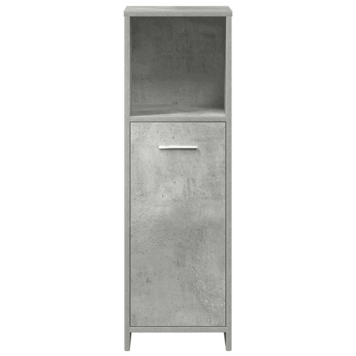 vidaXL 3 pcs conj. móveis casa banho derivados madeira cinza cimento vidaXL 3 pcs conj. móveis casa banho derivados madeira cinza cimento