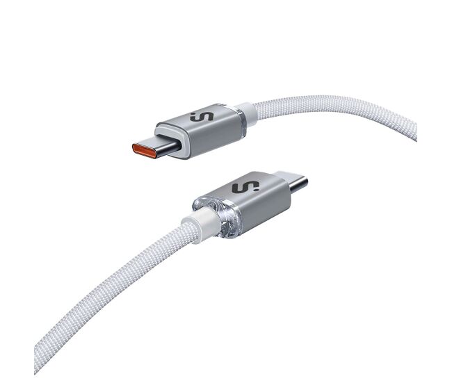Cable usb-c a usb-c subblim optimus blanco 2 m