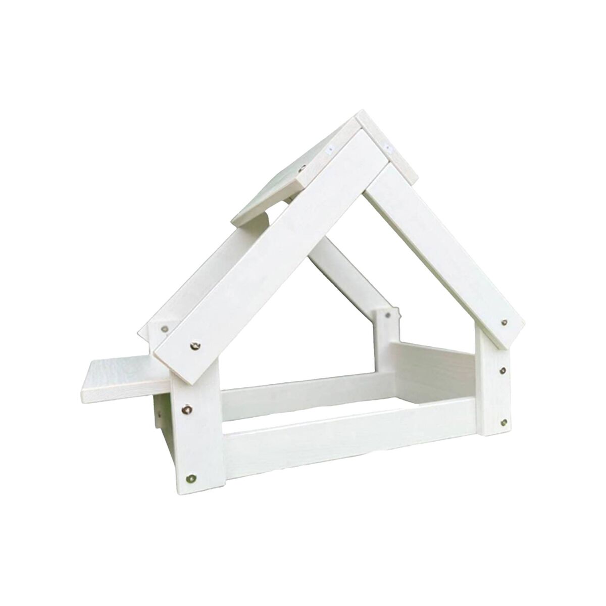 Well home caseta para perros de interior estructura de madera en blanco