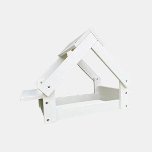 Well Home Indoor Dog House com estrutura de madeira em branco