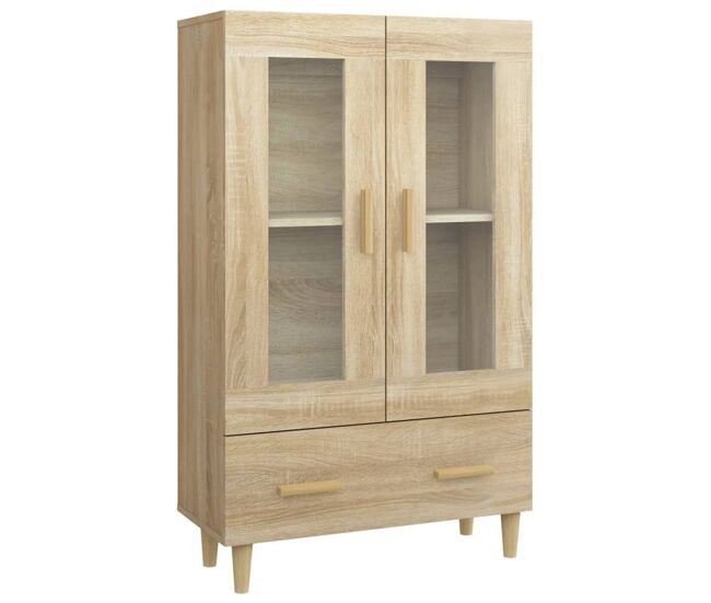 Vidaxl aparador madera contrachapada color roble sonoma 70x31x115 cm