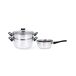 Batería de cocina 3 piezas Hábitat Quid Batería de cocina 3 piezas Hábitat Quid Plateado