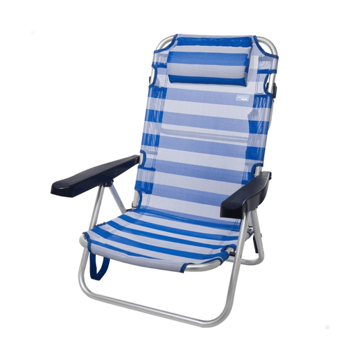 Cadeira de Campismo Acolchoada Colorbaby Marinheiro 48 x 48,5 x 84 cm Branco Azul Marinho
