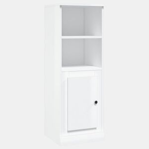 vidaXL Aparador alto 36x35,5x103,5 cm deriv. madeira branco brilhante