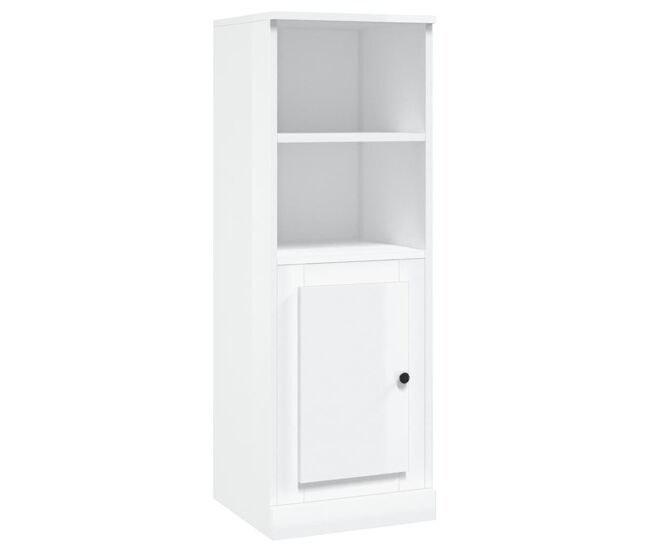 Vidaxl aparador madera contrachapada blanco brillo 36x35,5x103,5 cm