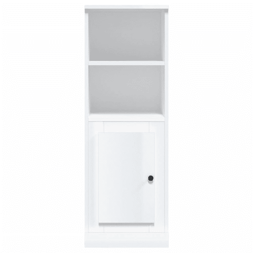 vidaXL Aparador alto 36x35,5x103,5 cm deriv. madeira branco brilhante