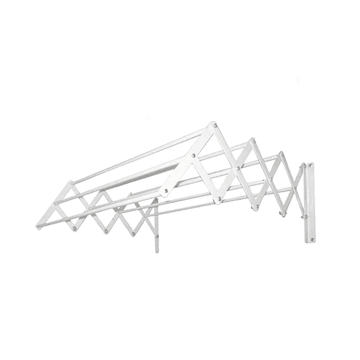 Well Home Varal Extensível de Parede Metálica 80cm x 3m