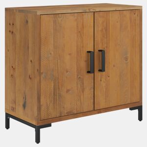vidaXL Aparador 75x35x70 cm pinho maciço castanho