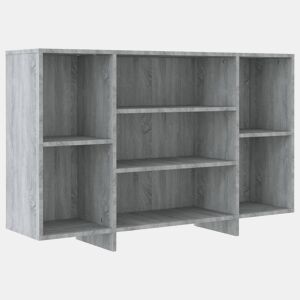 vidaXL Aparador 120x30x75 cm derivados de madeira cinzento sonoma