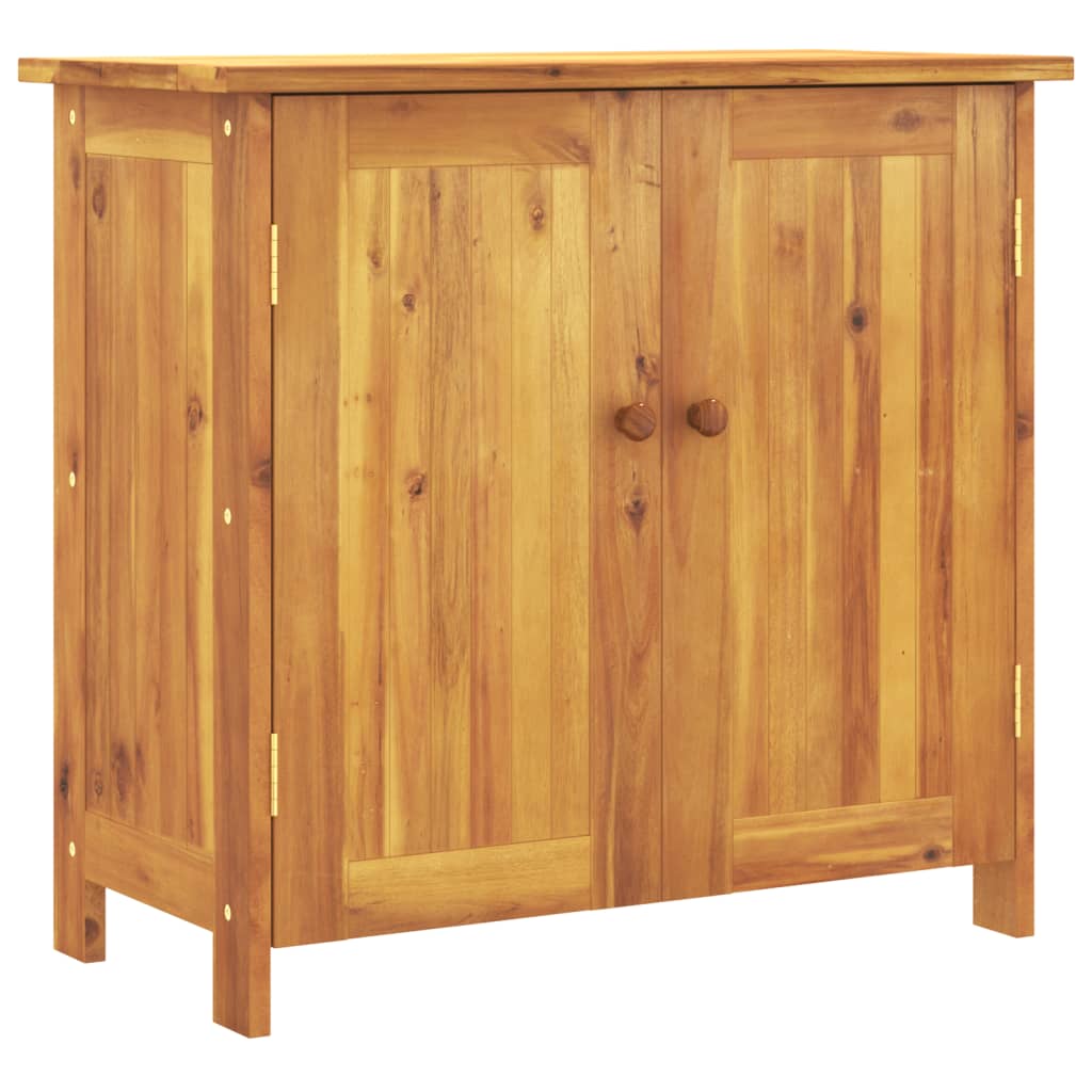 Vidaxl armario de jardín madera maciza de acacia 75x35x70 cm