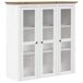 Armario Con Puertas De Vidrio 115 Armario Con Puertas De Vidrio 115 Blanco