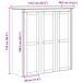 Armario Con Puertas De Vidrio 115 Armario Con Puertas De Vidrio 115 Blanco