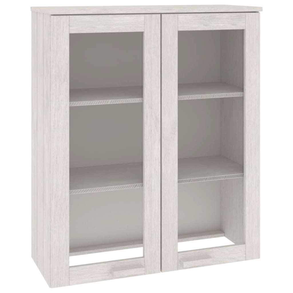 Vidaxl aparador superior hamar madera maciza pino blanco 85x35x100 cm
