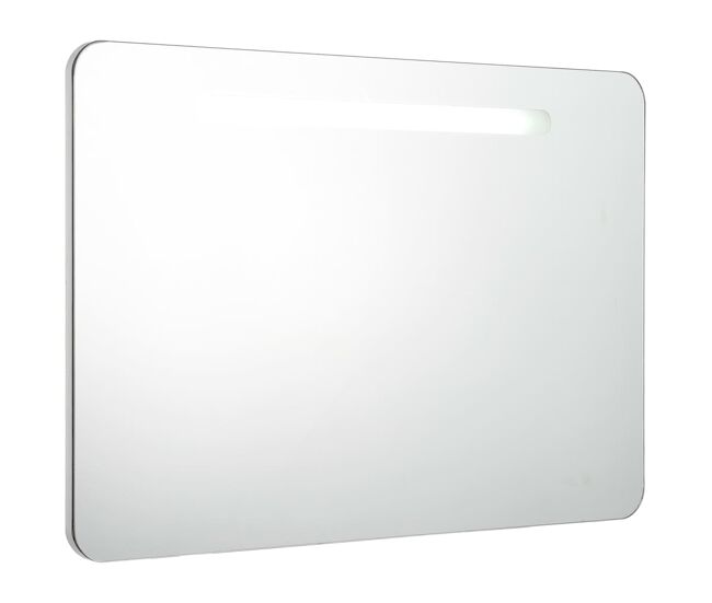 Vidaxl mueble de baño con espejo led 80x9,5x55 cm