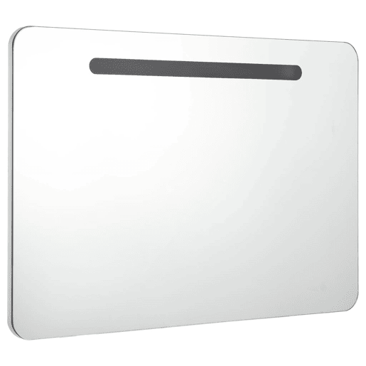 vidaXL Armário espelhado para casa de banho com LED 80x9,5x55 cm vidaXL Armário espelhado para casa de banho com LED 80x9,5x55 cm