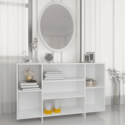 vidaXL Aparador 120x30x75 cm derivados de madeira branco
