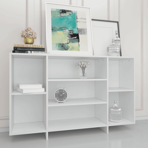 vidaXL Aparador 120x30x75 cm derivados de madeira branco