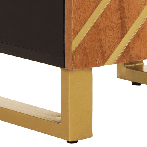 vidaXL Armário para WC 38x33,5x160 cm mangueira maciça castanhopreto vidaXL Armário para WC 38x33,5x160 cm mangueira maciça castanhopreto