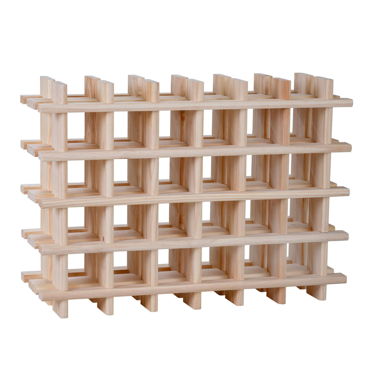 Well home botellero modular para 24 botellas en madera 75,9x22x54,5cm