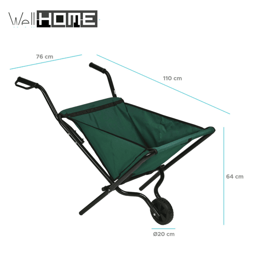 Bem Home Empilhadeira Dobrável Verde - Carga máxima 30-40Kg