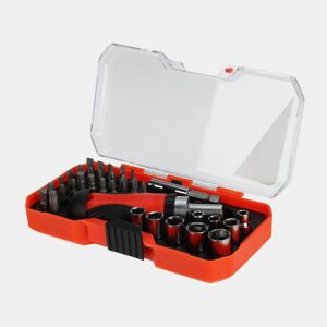 Bem Home set de 25Pcs Aparafusadoras de Catraca TPR Laranja e Preto