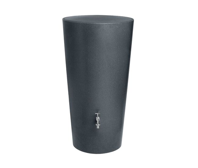 Bidón para agua de lluvia rainbowl de 210l color gris