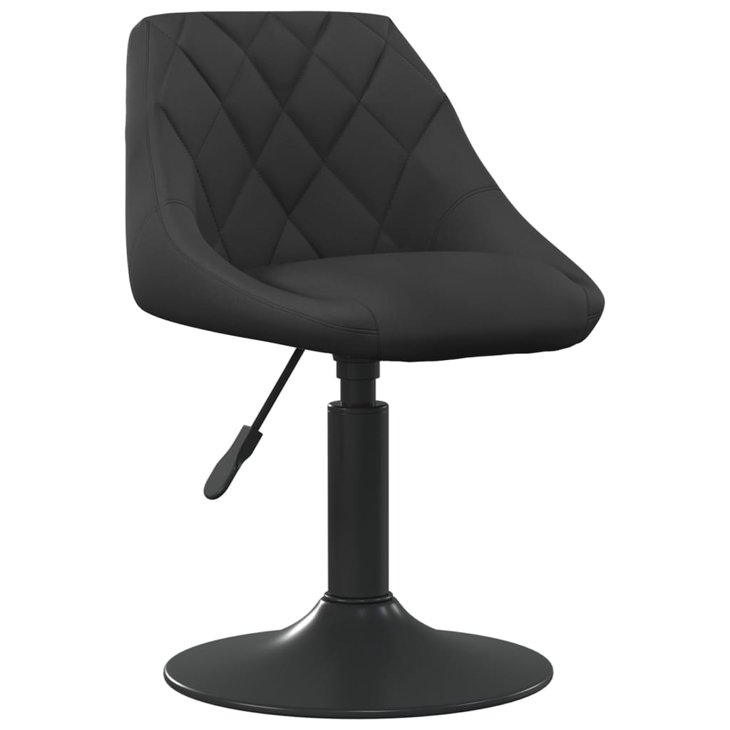 Vidaxl taburete de cocina de terciopelo negro