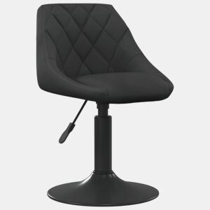vidaXL Banco de bar veludo preto
