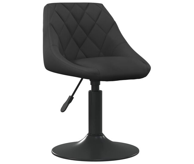 Vidaxl taburete de cocina de terciopelo negro