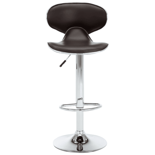 vidaXL Bancos de bar 2 pcs couro artificial castanho
