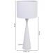 Lámpara de mesa de metal Lámpara de mesa de metal Blanco