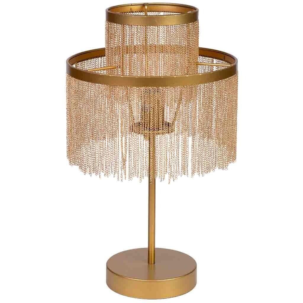 Lámpara de mesa de metal