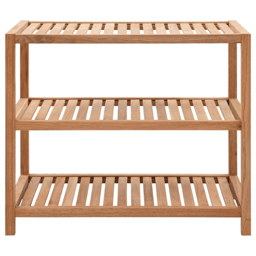 vidaXL Prateleira de casa de banho madeira nogueira maciça 65x40x55 cm